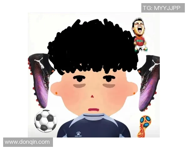 足球明星踢球卡通画展现运动魅力与青春活力的完美结合